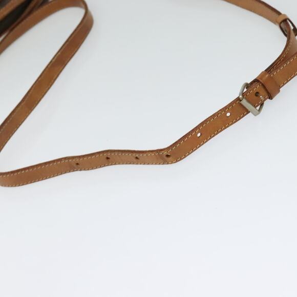 CELINE Macadam Canvas Shoulder Bag Pvc Brown Gold - Picture 7 of 12